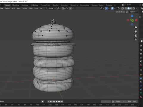 Burger 3D Модель
