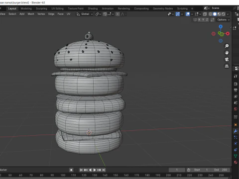 Burger 3D Model