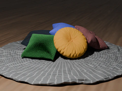 Cole&ccedil;&atilde;o Cojines -Cole&ccedil;&atilde;o Almofada -Cole&ccedil;&atilde;o de Coussins Modelo 3D