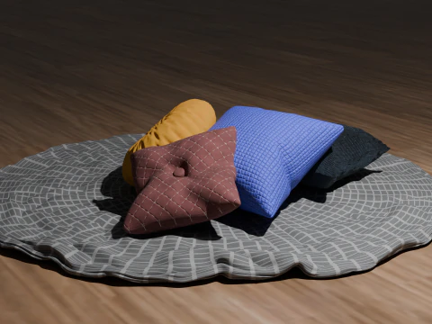 Coleccion Cojines -Cushion Collection -Collection de Coussins 3D Model