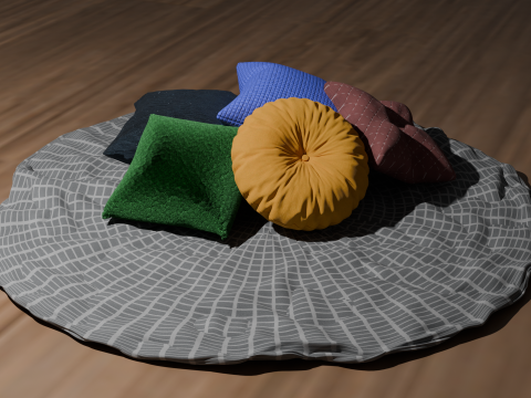 Coleccion Cojines -Cushion Collection -Collection de Coussins Modelo 3D