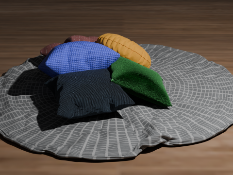 Coleccion Cojines -Cushion Collection -Collection de Coussins Modelo 3D