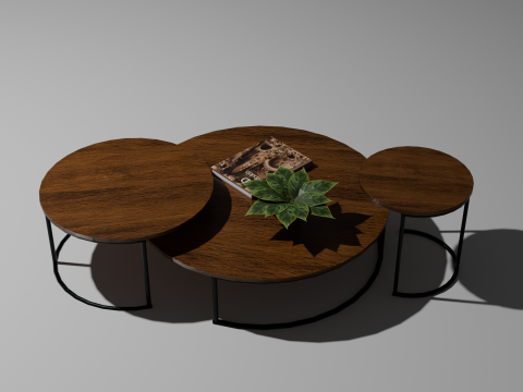 Mesa Circular - Circular table - Table circulaire 3D मॉडल