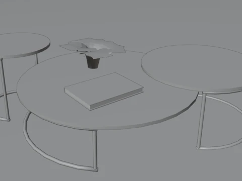 मेसा सर्कुलर - सर्कुलर टेबल - टेबल सर्कुलर 3D मॉडल