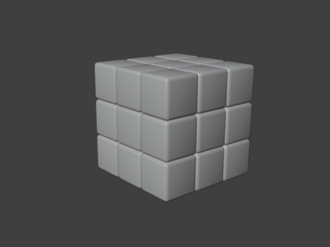 Cubo Rubik - Rubik Cube 3D Model