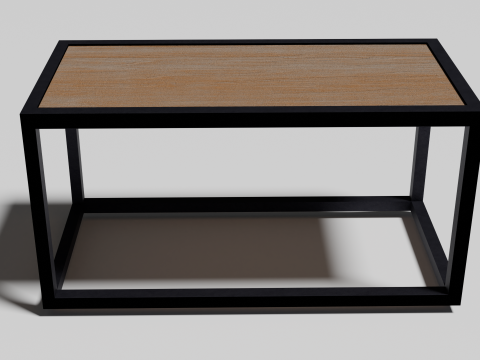 Rectangular Table -Mesa Rectangular Model 3D