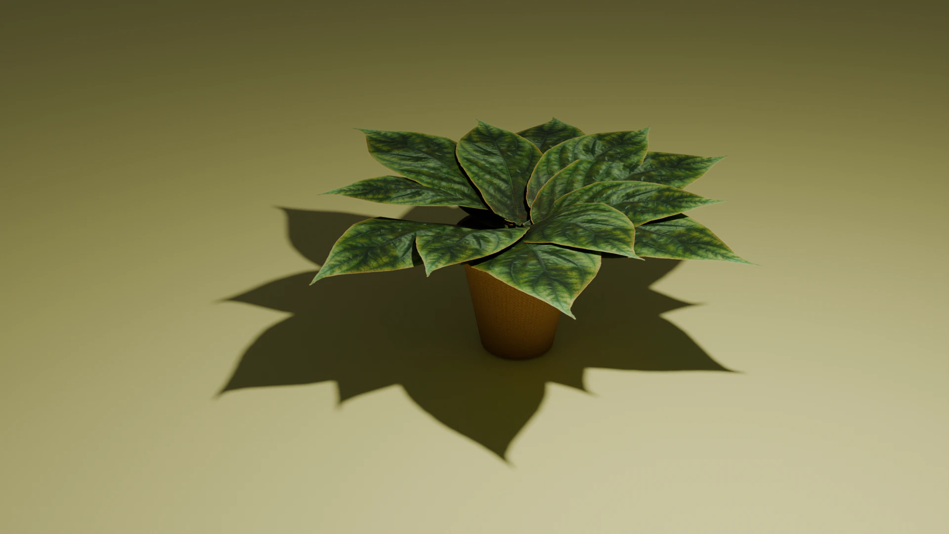 Potted plant 3D Model .c4d .max .obj .3ds .fbx .stl .blend