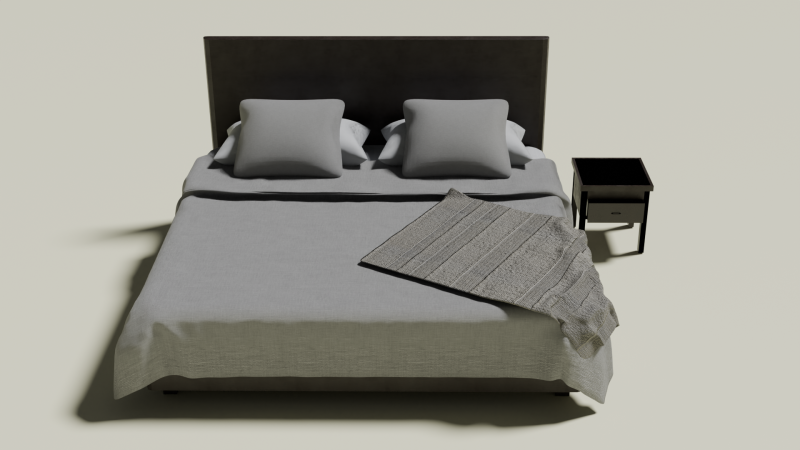 Bed Modello 3D .c4d .max .obj .3ds .fbx .stl .blend 