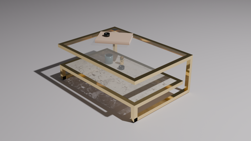 Glass Table Modello 3D .c4d .max .obj .3ds .fbx .stl .blend 