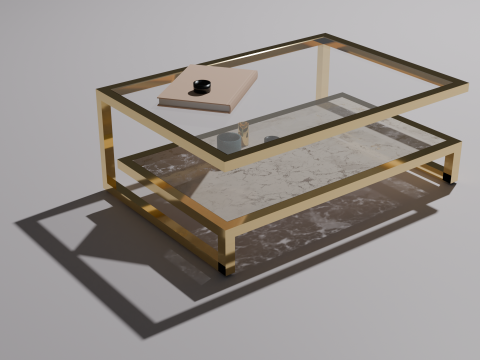Glass Table Modello 3D