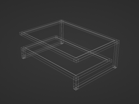 Glass Table Modello 3D