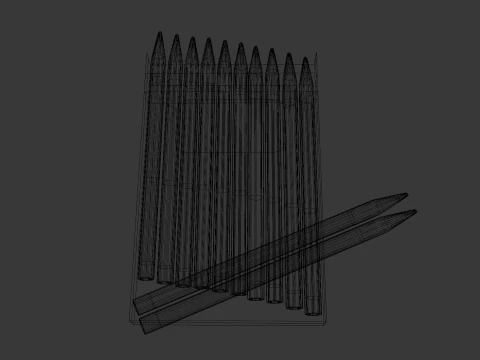 Caixa de l&aacute;pis Modelo 3D