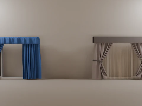 Curtain 3D Model