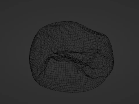 Lederhocker 3D Modell