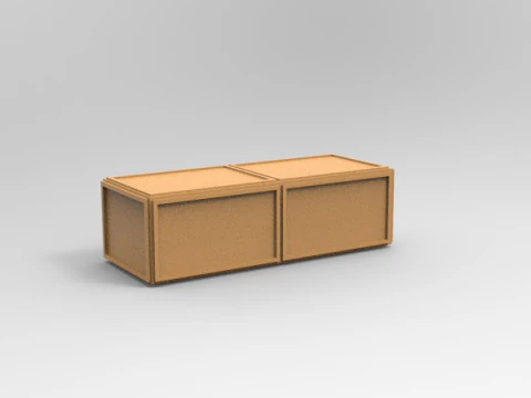 군용 나무 상자 3D 프린트 모델