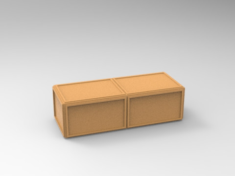 Military Wooden Box Modelo de Impressão 3D