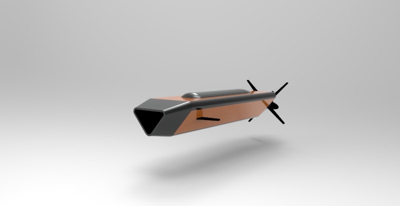 Hugin AUV Triangle Model Modelo de impresión 3D .c4d .max .obj .3ds .fbx .stl .blend