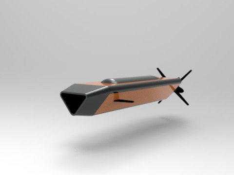 Hugin AUV Triangle Model 3D Print Model