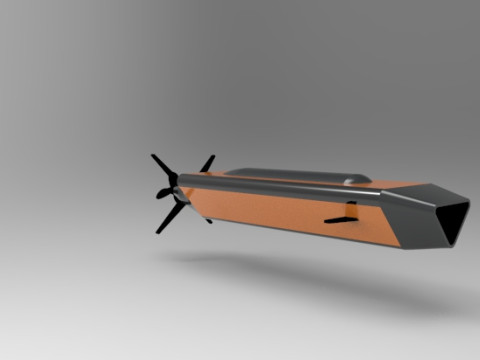 Hugin AUV Triangle Model Modelo de impresión 3D