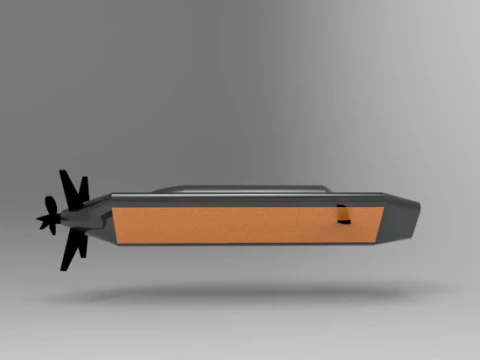 Hugin AUV Triangle Model 3D Print Model