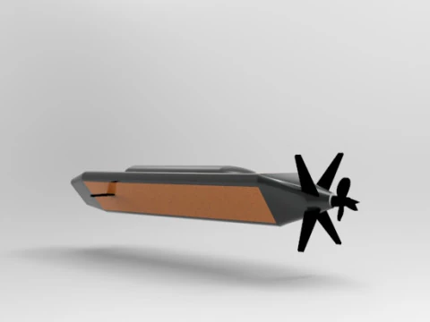 Hugin AUV Triangle Model 3D Print Model