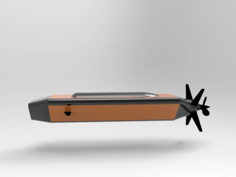 Hugin AUV Triangle Model 3D Print Model