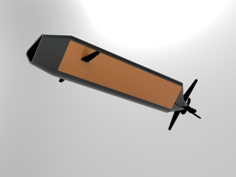 Hugin AUV Triangle Model Modelo de impresión 3D