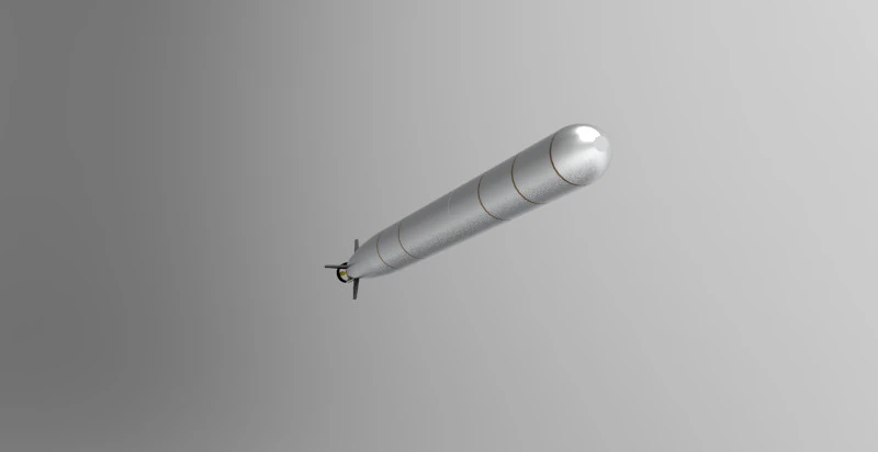 Poseidon Nuclear-Armor Powered Autonomous Torpedo 3D Print Model .c4d .max .obj .3ds .fbx .stl .blend 