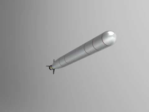 Torpedo aut&oacute;nomo propulsado por armadura nuclear Poseidon Modelo de impresión 3D