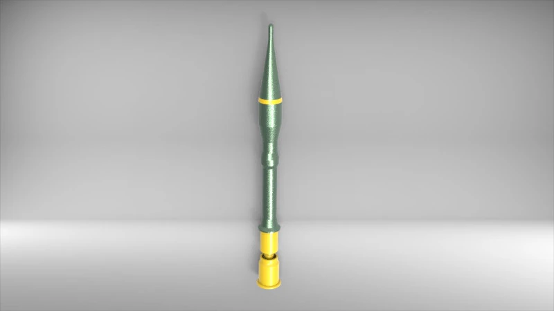 73mm PG-15 Rocket 3D Print Model .c4d .max .obj .3ds .fbx .stl .blend
