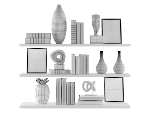 Decorativ Set 012 3D मॉडल