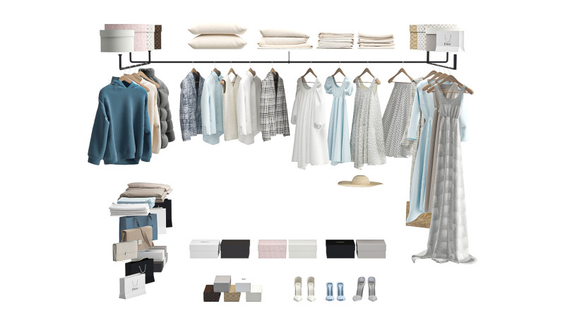 Wardrobe Modello 3D .c4d .max .obj .3ds .fbx .stl .blend 