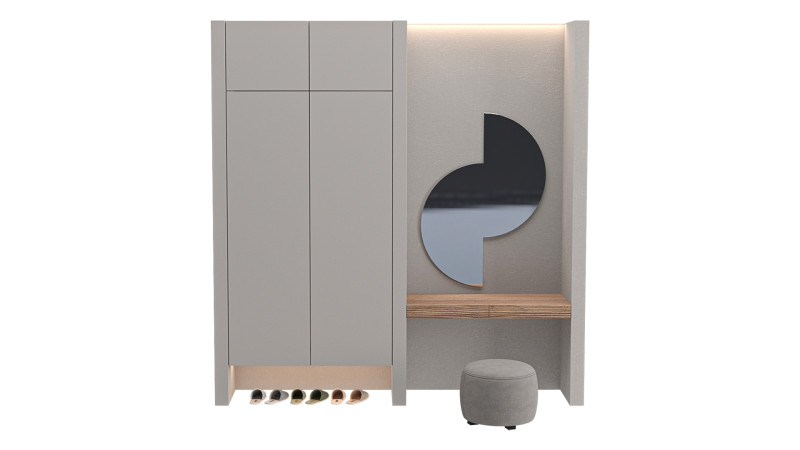 Half Round Mirror 3D Model .c4d .max .obj .3ds .fbx .stl .blend 