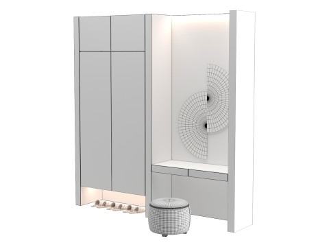 Half Round Mirror 3D Model