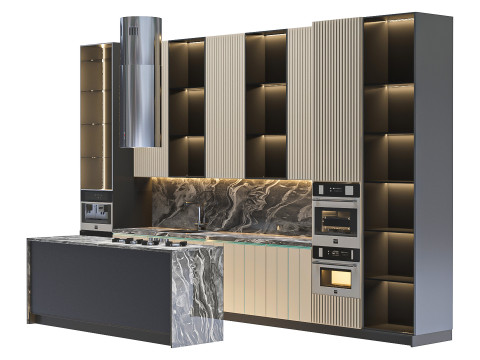 Kitchen Modern 3D 모델