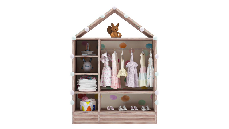 Wardrobe For Girl 3Dモデル .c4d .max .obj .3ds .fbx .stl .blend