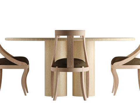 Dining Set 01 3D Model