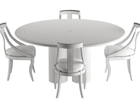 Dining Set 01 3D Model