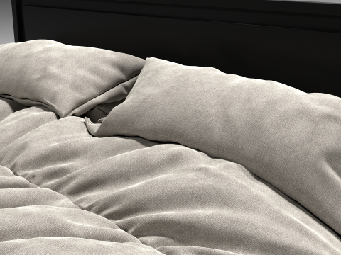 Modern Bed - High-Quality and Detailed 3D Model