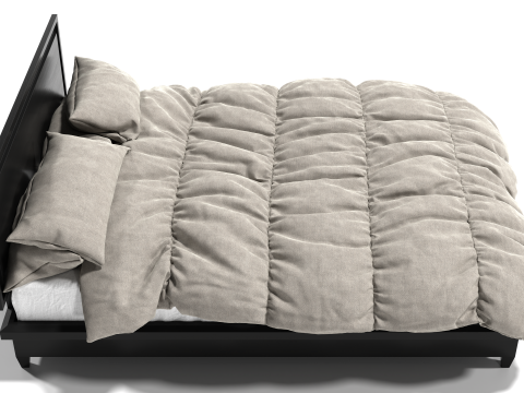 Modern Bed - High-Quality and Detailed 3D Model