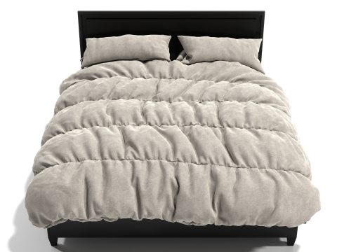 Modern Bed - High-Quality and Detailed 3D Model