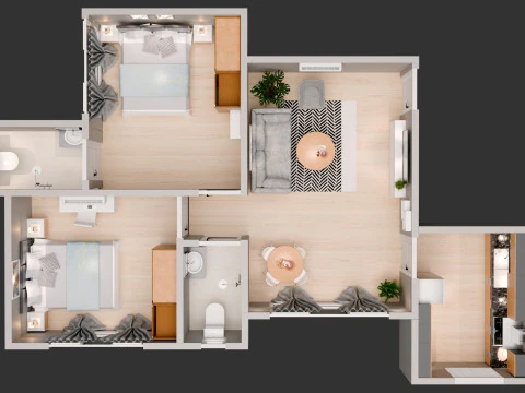 आंतरिक सज्जा 3D मॉडल