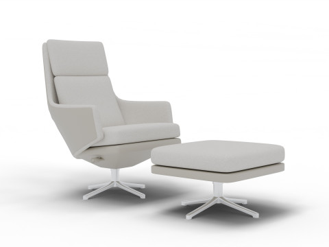 Grand Relax Ottoman Chair 3D Модель