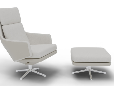 Grand Relax Ottoman Chair Modèle 3D