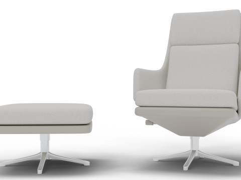 Grand Relax Ottoman Chair Modèle 3D