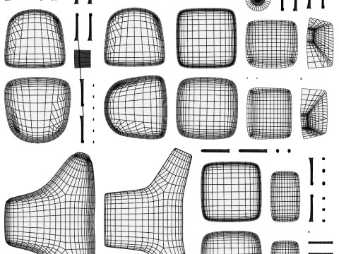 Grand Relax Ottoman Chair Modèle 3D