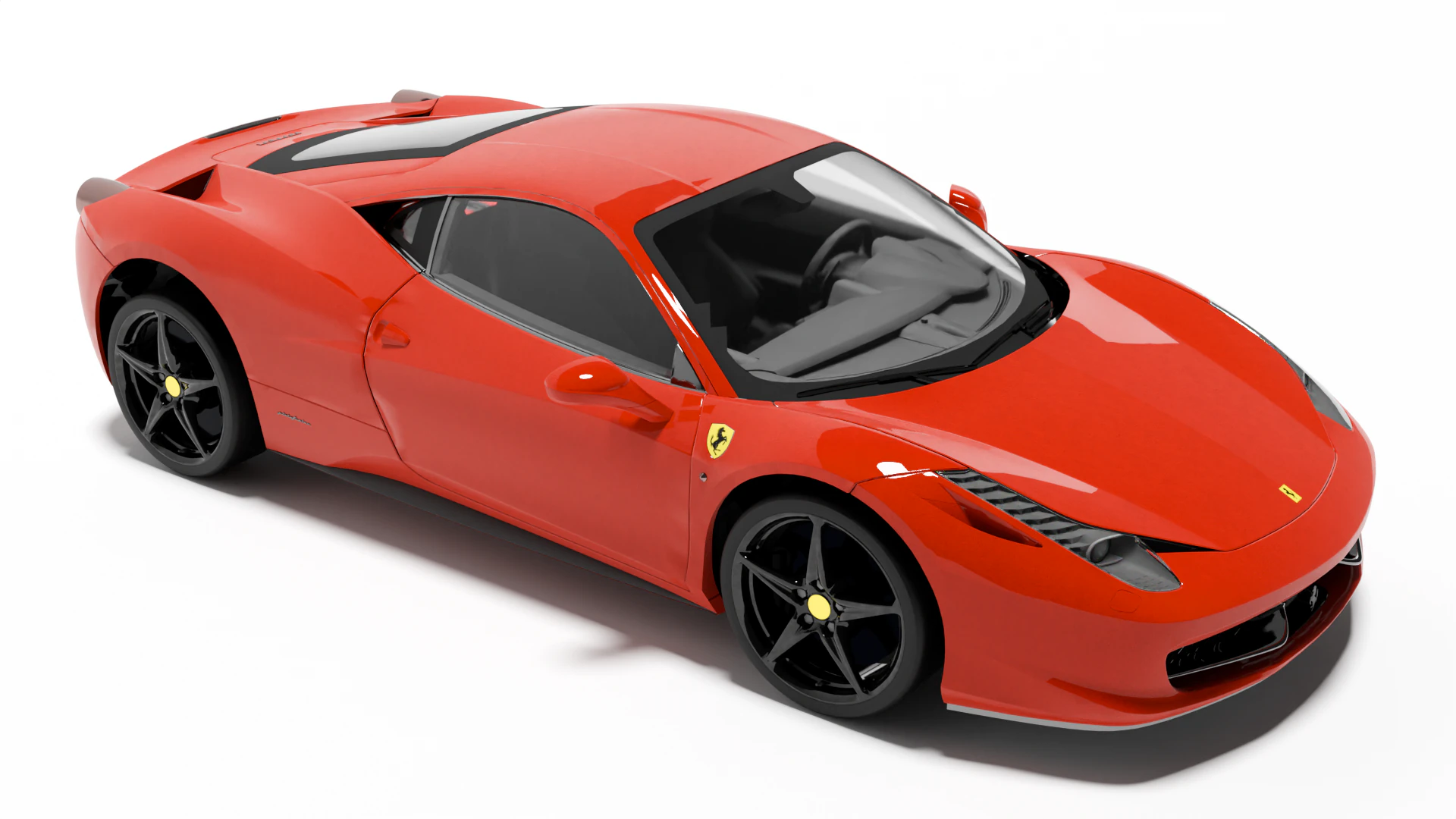 Ferrari 458 Italia 3D Model .c4d .max .obj .3ds .fbx .stl .blend 