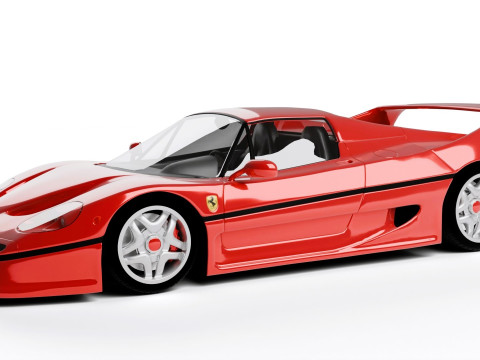 Ferrari F50 Rigged 3D Model