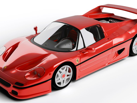 Ferrari F50 Rigged 3Dモデル