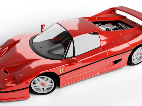 Ferrari F50 Rigged 3Dモデル